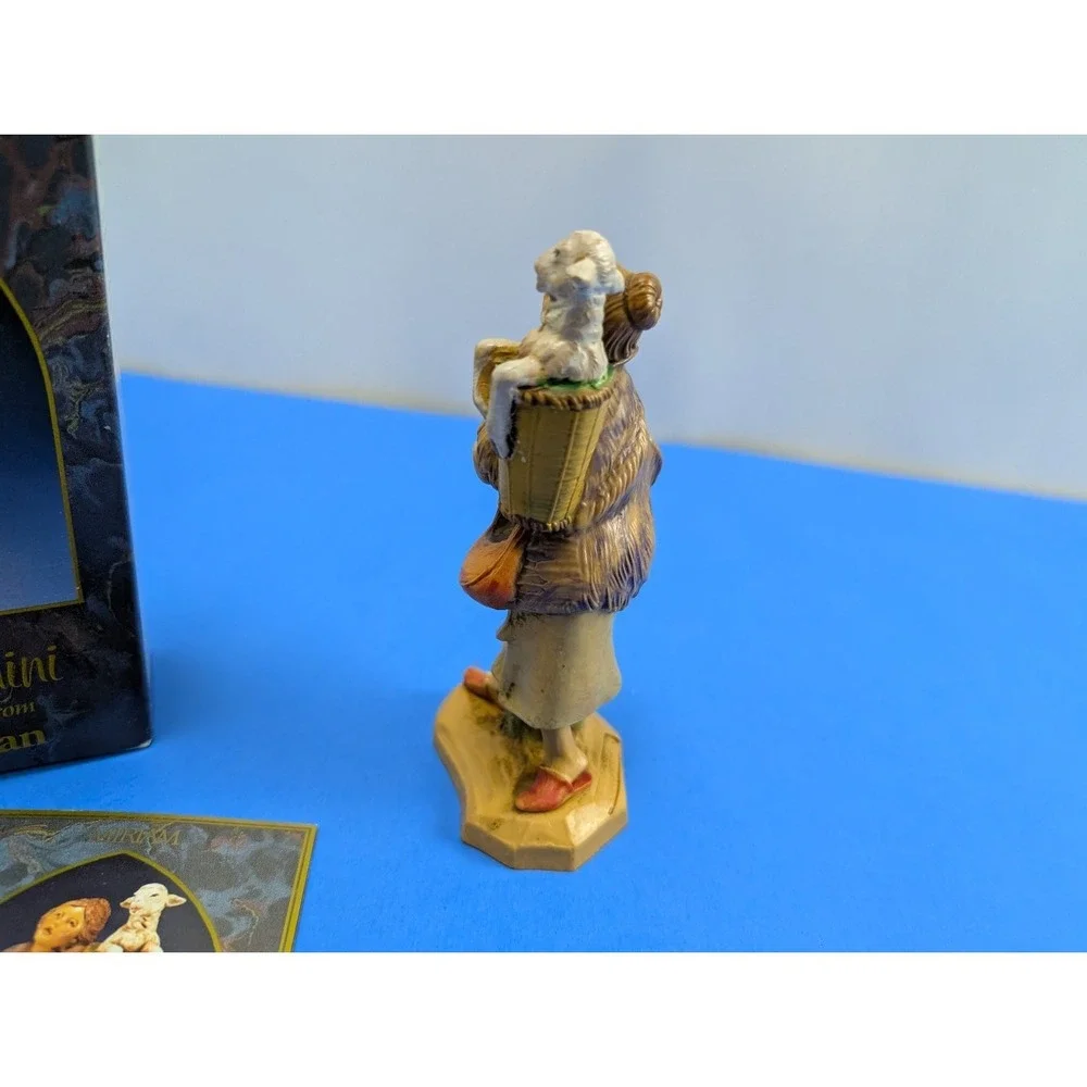 Fontanini Miriam Villager Lamb Basket Nativity Figure 5 inch Hand-Painted
